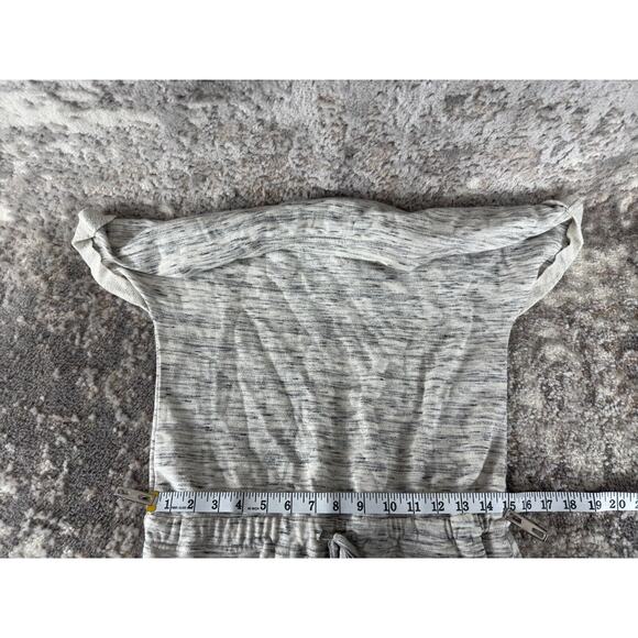 Betsey Johnson Sz XS Sweatshirt Dress Drawstring Drop-Waist Heather Gray - Picture 7 of 10